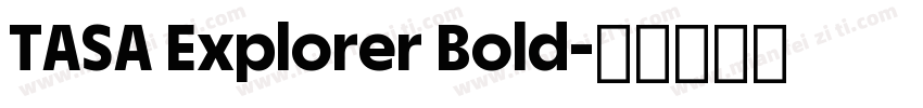 TASA Explorer Bold字体转换